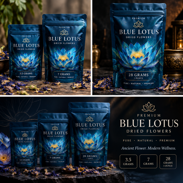 Blue Lotus Flowers 3.5g
